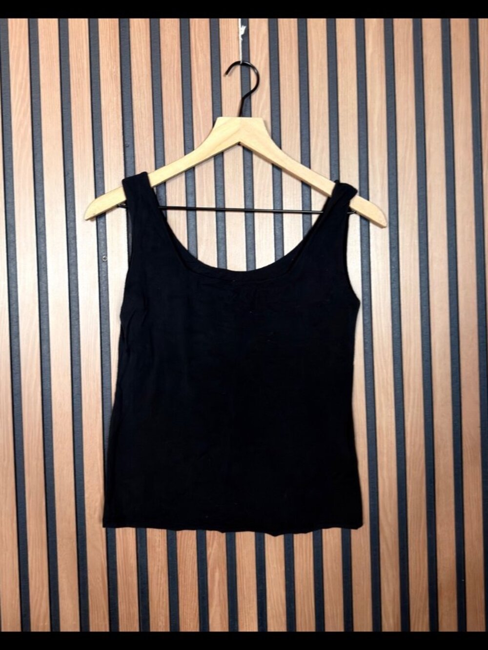 Cosabella Tank Top S / M Black Modal Stretch Made in Italy Sleeveless Shirt